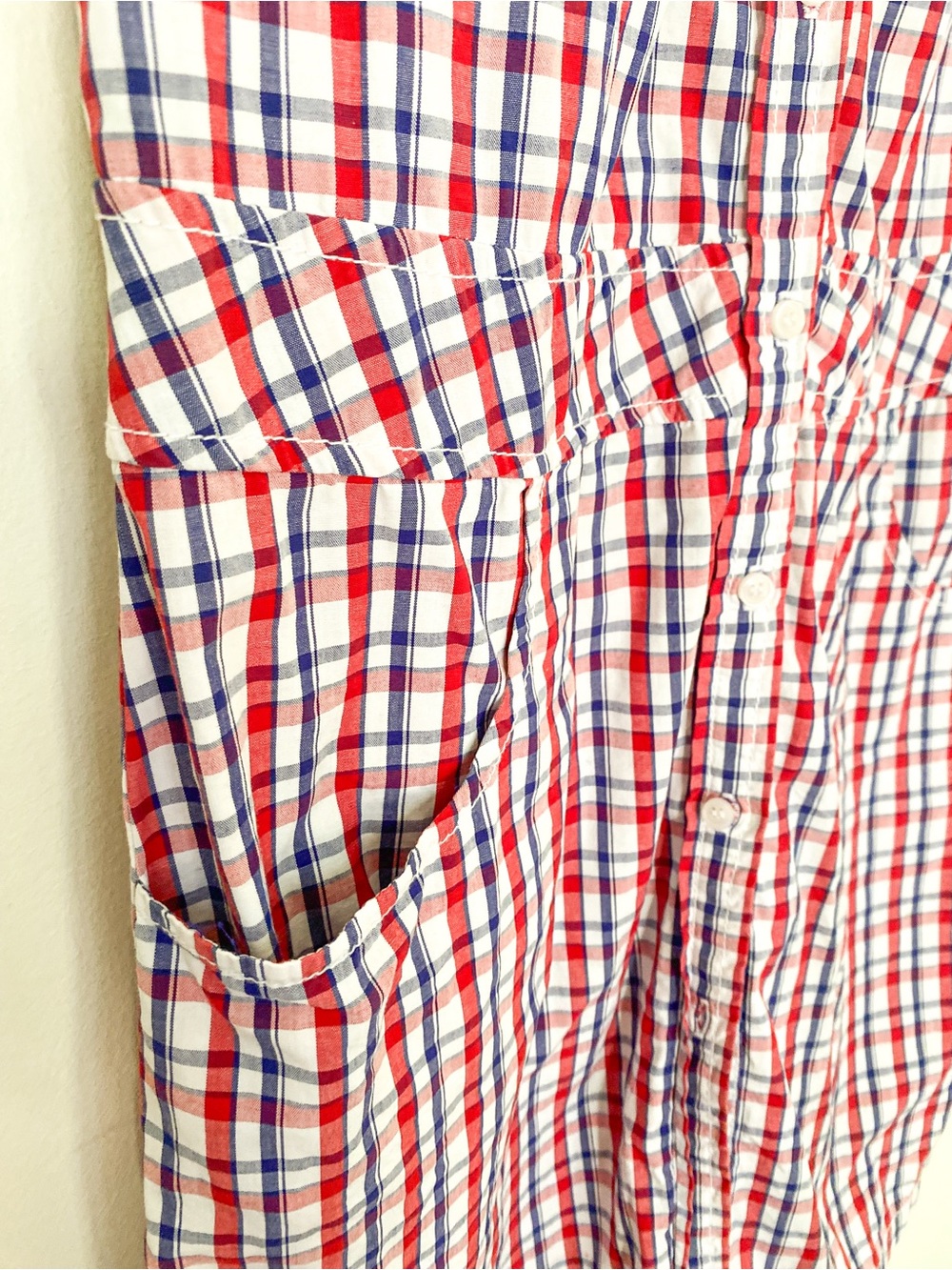 Divided | 100% Cotton | Plaid Gingham Shirt Dress | CottageCore Midi - Picture 4 of 7